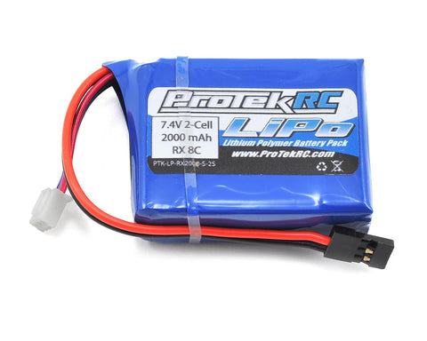 ProTek RC LiPo HB & Losi 8IGHT Receiver Battery Pack (7.4V/2000mAh) (w/Balancer Plug)-BATTERY-Mike's Hobby