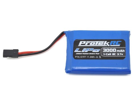 ProTek RC 1S LiPo Transmitter Battery (Sanwa M17/MT-44) (3.7V/3000mAh)-LiPo Battery-Mike's Hobby