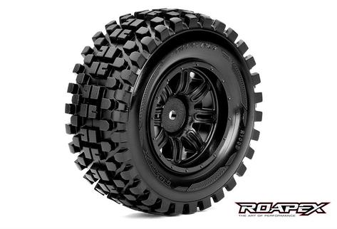Roapex R/C Rhythm 1/10 Shortcourse Tire Black Wheel ropr1003-b-RC Car Tires and Wheels-Mike's Hobby