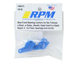 RPM80375 RPM Front Bearing Carrier Set for Traxxas Slash/Bandit/Rustler/Stampede (Blue) (2)-PARTS-Mike's Hobby