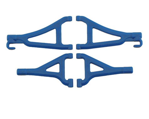 RPM Front Upper & Lower A-Arms (1/16 E-Revo) (Blue)-RC CAR PARTS-Mike's Hobby