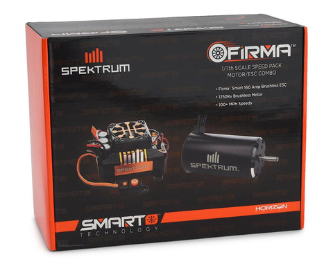 Spektrum RC Firma 160 Amp Sensorless Brushless Smart ESC & Motor Combo (1250Kv)-electronics-Mike's Hobby