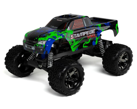 Traxxas Stampede VXL Brushless 1/10 RTR 2WD Monster Truck (Green) w/TQi 2.4GHz Radio & TSM-Cars & Trucks-Mike's Hobby