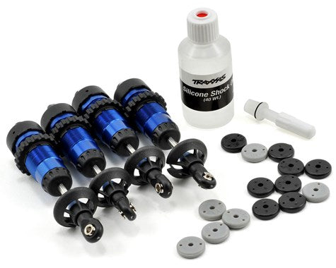 Traxxas Aluminum GTR Shock Set (Blue) (4)-Shocks-Mike's Hobby