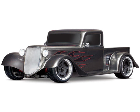 93034-4 - Factory Five '35 Hot Rod Truck: 1/10 Scale AWD-Silver-RC CAR-Mike's Hobby