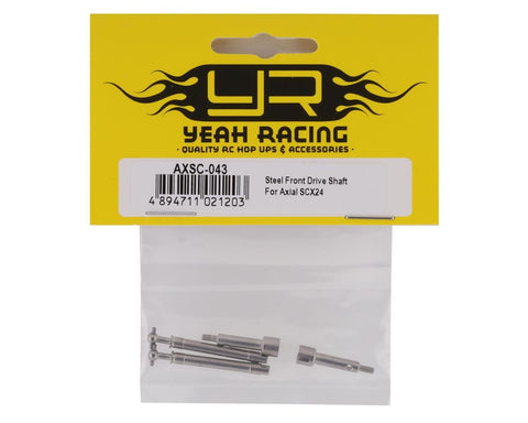 Yeah Racing SCX24 Steel Front Driveshafts-Hop-Up-Mike's Hobby